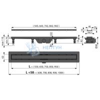 Душевой лоток AlcaPlast APZ19-950 с решеткой
