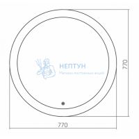 Зеркало COSMO D770 (770*770*30) с сенсорным выключателем 9D770