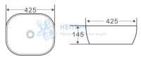Накладная раковина BelBagno BB1301