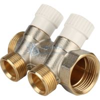 Коллектор распределительный 1", 2 отвода 3/4"ЕК Stout SMB 6851 013402