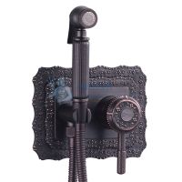 Смеситель Lemark Jasmine LM6619ORB с гигиеническим душем, встраиваемый
