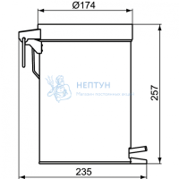 Корзина для мусора напольная, 3л. Ideal Standard IOM A9104MY