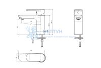 Смеситель для умывальника Хром Aquatek Ника AQ1810CR