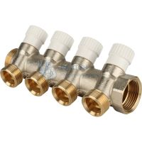 Коллектор распределительный 1", 4 отвода 3/4"ЕК Stout SMB 6851 013404