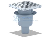 Трап вертикальный с сухим затвором с решеткой в комплекте АНИ Пласт  TQ5712