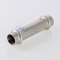 Фитинг из нержавеющей стали – муфта надвижная 15 x 15 мм Valtec VTi.904.I.001515