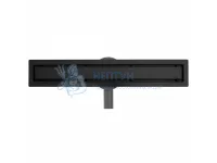 Душевой желоб с двухсторонней решеткой 80см Rea NEO&PURE PRO 800 Black REA-G8907