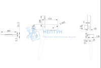 Смеситель ABBER Rund AF8731 для ванны скрытого монтажа, хром