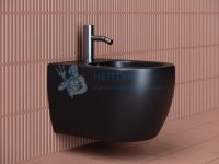 Подвесное биде Ceramicanova Play Черное матовое CN3002MB