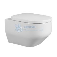 Унитаз Abber Rechteck AC1218 подвесной белый, безободковый, смыв торнадо и струйный смыв