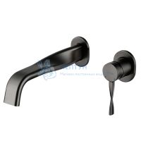 Смеситель Abber Tanz AF8C12GM для раковины скрытого монтажа, оружейная сталь