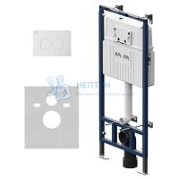 Инсталляция для подвесного унитаза с белой глянцевой клавишей Am.Pm MasterFit I012710.0101