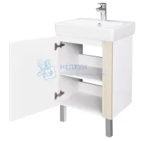 Тумба под раковину AQUATON Кантри 55 белый, дуб верона 1A257601AHB20