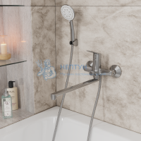 Смеситель для ванны с длинным поворотным изливом RUSH SAMUI SA0930-51