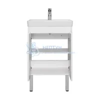 Тумба под раковину AQUATON Сканди Doors 55 белый глянец, белый матовый, 1A278801SD010