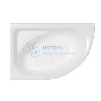 Акриловая ванна Whitecross Aquarella 170x110 асимметричная 0108.170110.100.SOFT.WH белый