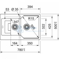 Мойка UBG 651-78 белая Franke 114.0595.470