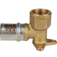 Угольник пресс настенный с креплением 20x1/2" ВР Stout SFP-0018-001220