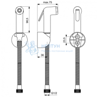 Гигиенический гарнитур Ideal Standard B0595AA