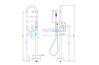 Cмесители для ванны и душа Knotlor SS-27/GM