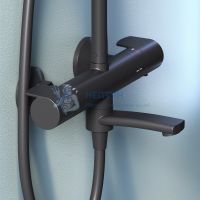 Душевая система с термостатом черная X-Joy Am.Pm F0785A522