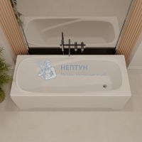 Ванна из искусственного камня Veconi Fresca 170x75 белая прямоугольная FRS17075