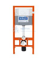 Инсталляция для унитаза BelBagno BB001-120 с белой кнопкой смыва BelBagno BB014-SR-BIANCO