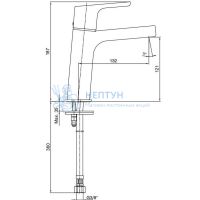 Смеситель для раковины E.C.A. LUNA (золото) ECA 102808940EX