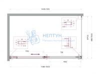 Душевой уголок BelBagno SOFT_CLOSE-1-AH-1-150/90-C-Cr