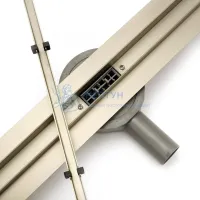 Душевой желоб с решеткой 60см Rea NEO SLIM PRO 600 Gold REA-G5698