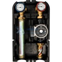 Насосная группа с прямым контуром 1" с насосом Grundfos UPSO 25-65 в теплоизоляции STOUT SDG-0001