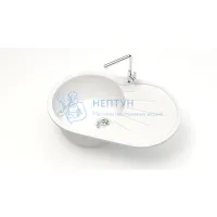 Мойка Agata 110/G31 Белый 730x450х215 матовая из искусственного камня