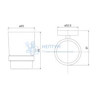 Подстаканник цвет глянцевый хром Iddis Sena SENSSG1i45