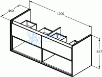 Тумба для умывальника Ideal Standard CONNECT AIR E0829B2