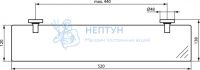 Полка 520 мм Ideal Standard IOM A9124XG