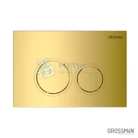 Комплект Grossman инсталляция Galaxy 900.K31.01.000+клавиша смыва 700.K31.01.300.300 золото глянцевый