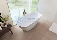 Ванна из искусственного камня овальная Riho BILO (Сифон в комплекте)