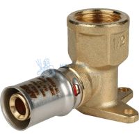 Угольник пресс настенный с креплением 16x1/2" ВР Stout SFP-0018-001216