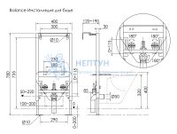 Инсталляция для подвесного биде Balance Ceramicanova CN122001