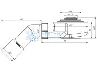 Сифон для душевого поддона АНИ пласт E451CLS 1 1/2" 60 мм