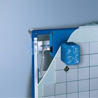 Инсталляция для подвесного унитаза Grohe Rapid SL 3 в 1 в сборе, с накладной панелью Skate Air 38721001