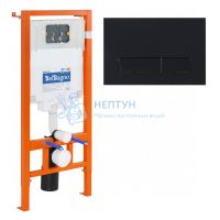 Инсталляция для унитаза BelBagno BB002-80 с кнопкой смыва BelBagno BB012-MR-NERO.M