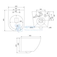 Комплект инсталляция с унитазом Iddis BASBQ02i73