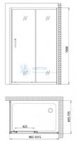 Душевой уголок Gemy Victoria S30191HM-A70M
