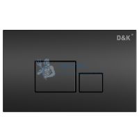 Клавиша смыва D&K Quadro DB1519025, черный