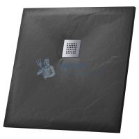 Душевой поддон Grossman GR-S29090Q 900x900 графит