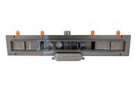 Дренажный канал MCH Klasik/Floor CH 750 KC с решеткой и бок. сливом, D40 черный