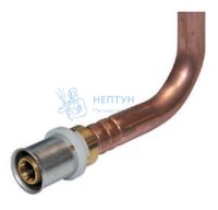Пресс-угол для установки радиатора 18x15 с медной трубой Comisa