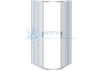 Душевой уголок Aquatek AQNAA2142-100 Стекла Прозрачные Профиль Хром 1000x1000
