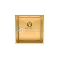 Мойка нерж.сталь, универсального монтажа, матовое золото, 440*440, Edifice, Iddis EDI44B0i77
